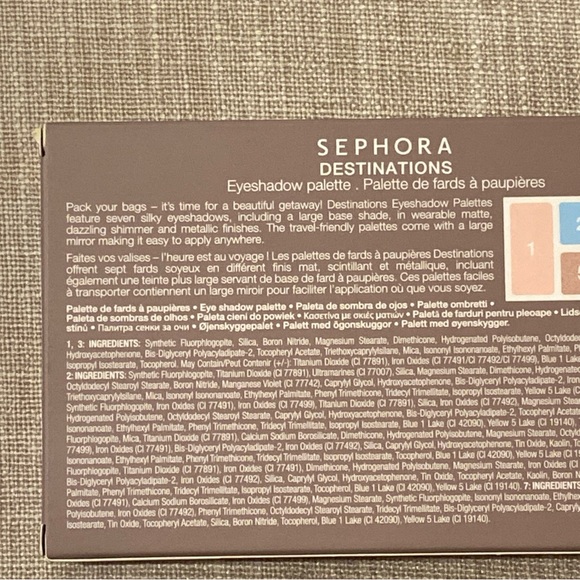 Sephora Destinations Eyeshadow Palette CONCRETE JUNGLE New In Box - Picture 4 of 10